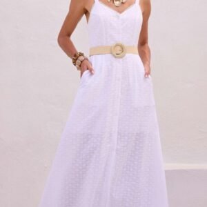 Vestido longo transpasse frente (Gra Martins)