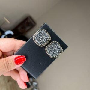 Brinco de Pedra Drusa