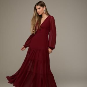 Vestido Chiffon Longo